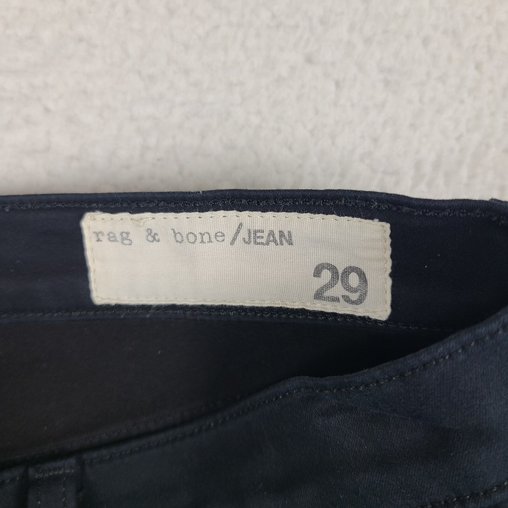 Rag Bone Jeans Womens‎ 29 Legging Skinny Wash Black Plush Soft Cotton GC - Picture 8 of 14